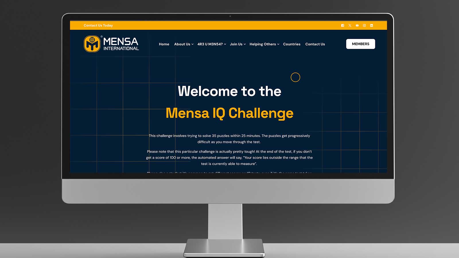 Screenshot Mensa IQ Test Review